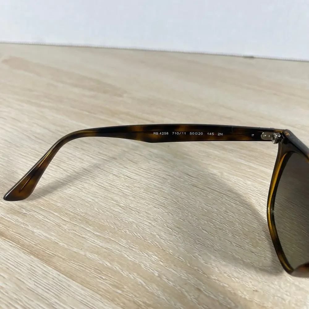 Ray-Ban RB4258 710/11 Polished Tortoise Full Rim Eyeglasses READ DESC 50-20-145